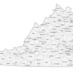 Virginia County Map And Independent Cities GIS Geography